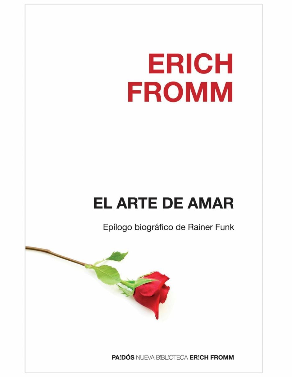 Libro El Arte del Amar de Erich Fromm