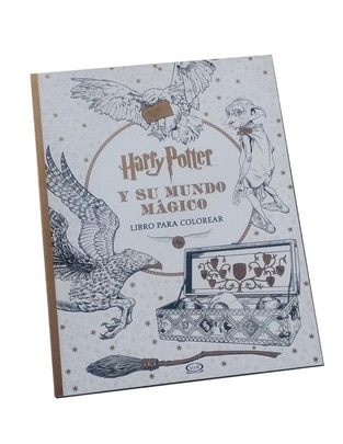 Libro colorear Harry Potter y su mundo mágico de JK Rowling y Warner Bros