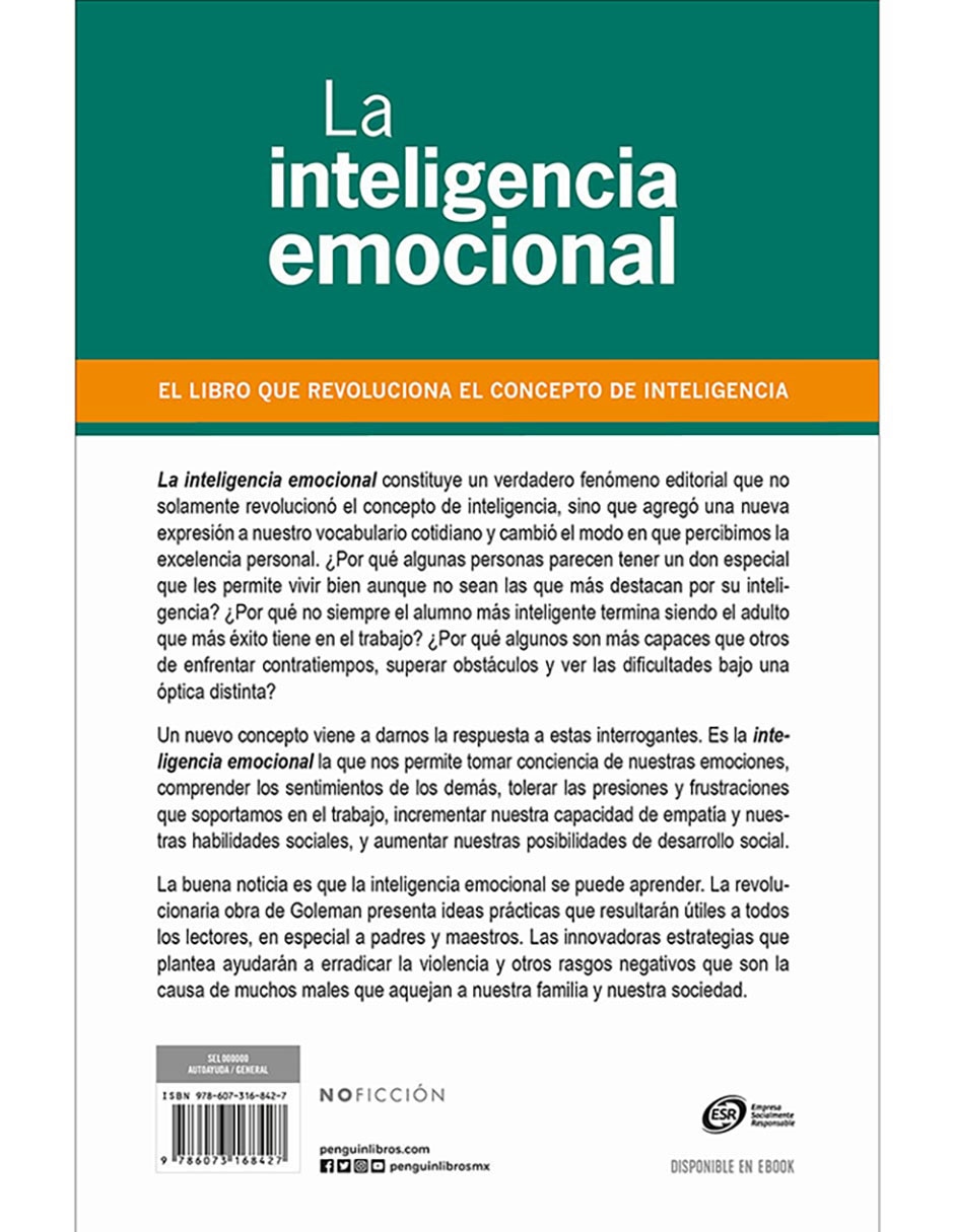 Libro La inteligencia emocional de Daniel Goleman