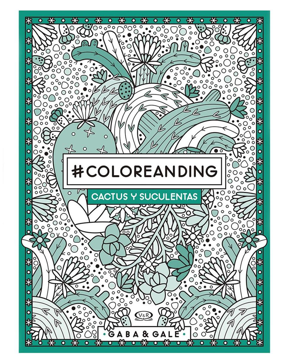 Libro Coloreanding Cactus y Suculentas de Gaba & Gale
