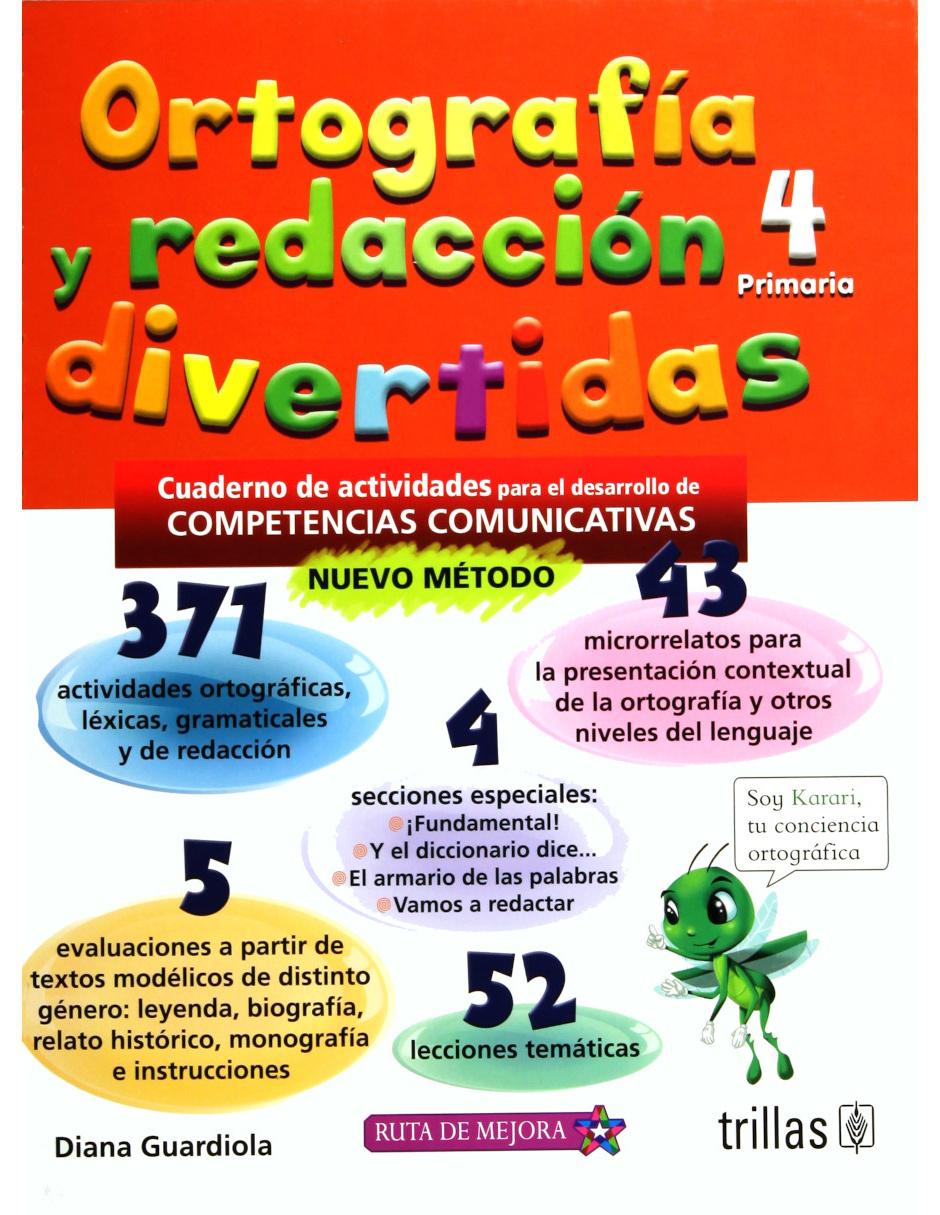 Imagen de producto Revista Ortografía Y Redacción Divertidas 4 Cuaderno De Actividades Para El Desarrollo De Competencias Comunicativas