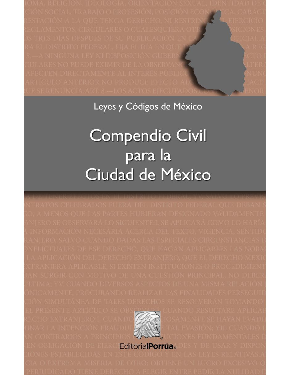 Imagen de producto Revista Compendio Civil Para La Ciudad De México