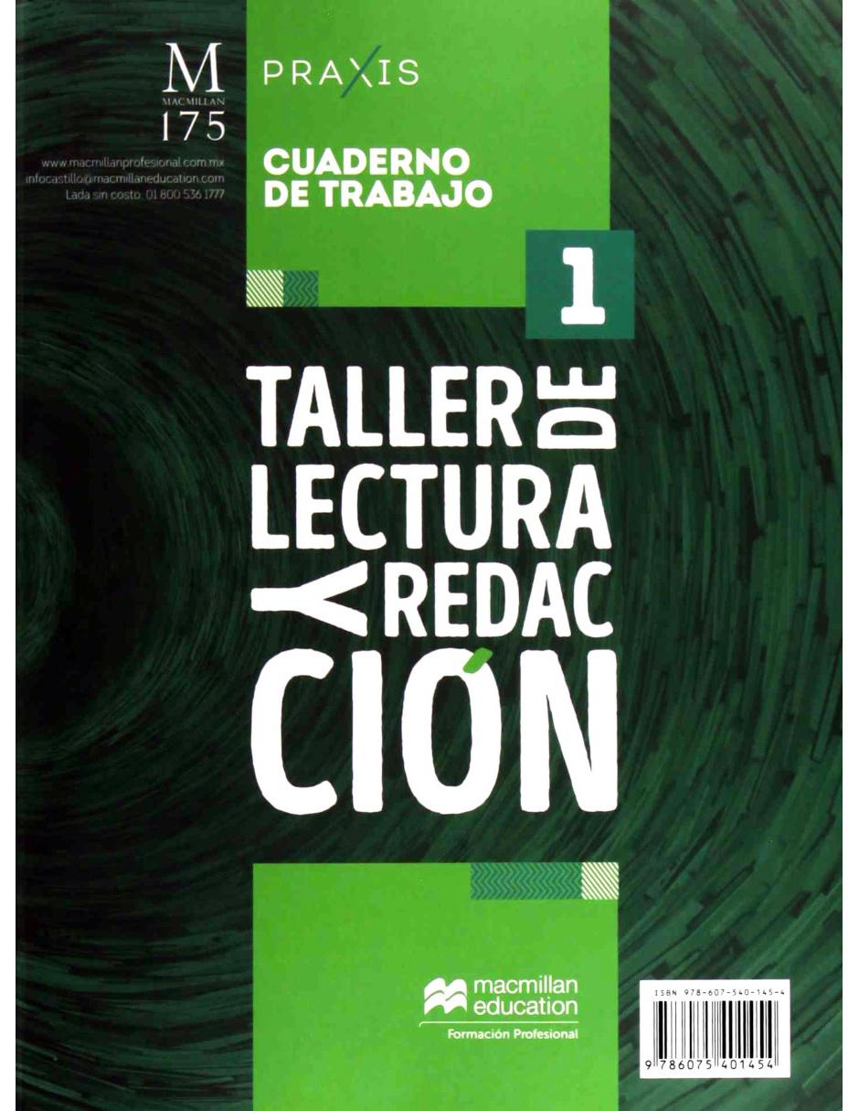 Revista Taller De Lectura Y Redacción 1 Con Cuaderno De Trabajo