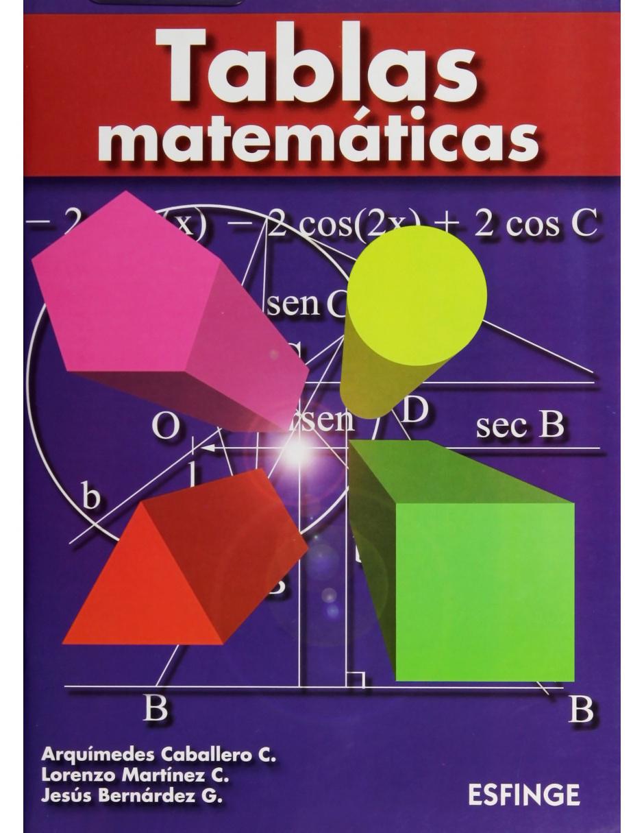 Revista Tablas Matemáticas Secundaria Revista Tablas Matemáticas Secundaria