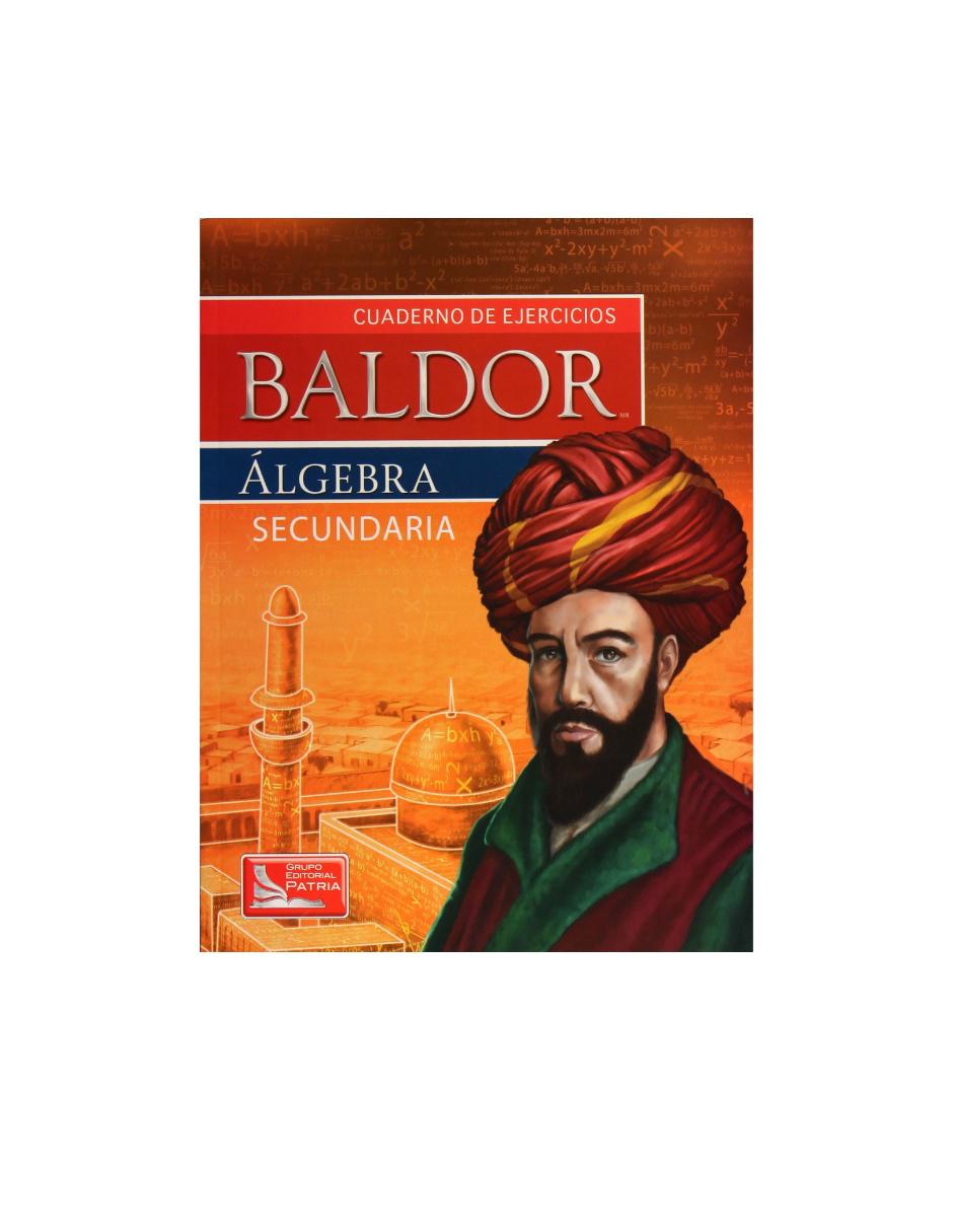 Revista Cuaderno De Ejercicios Baldor Secundaria