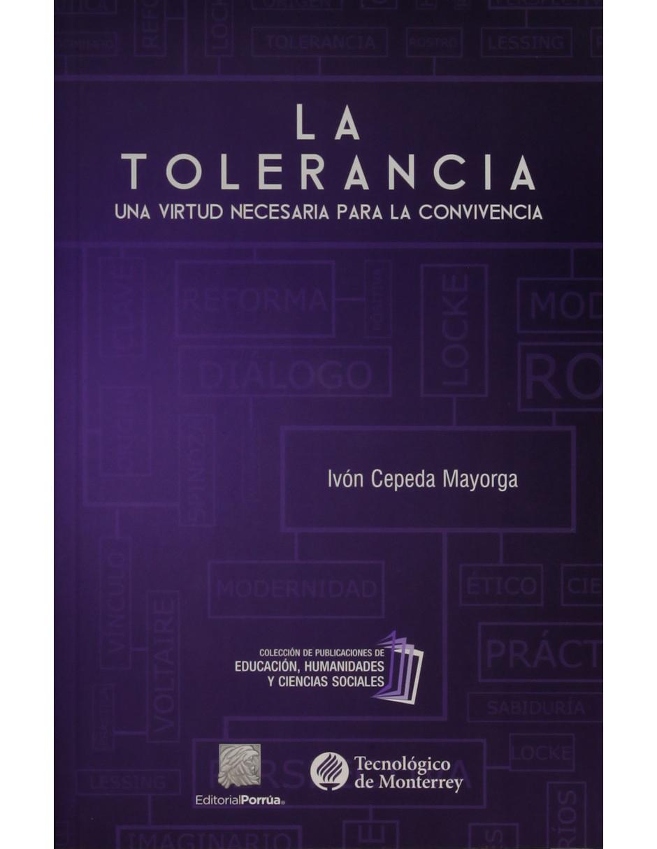 Imagen de producto Libro La Tolerancia: Una Virtud Necesaria Para La Convivencia