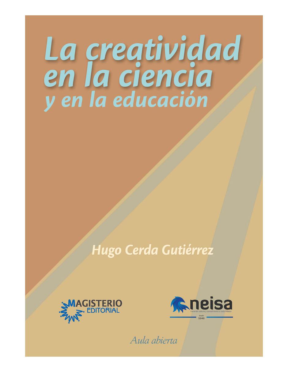 Libro Creatividad en la ciencia y en la educación de Hugo Cerda Gutiérrez