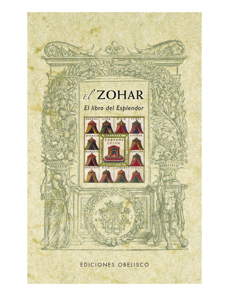 Libro El zohar el libro del esplendor Obelisco Libro El zohar el libro del esplendor Obelisco