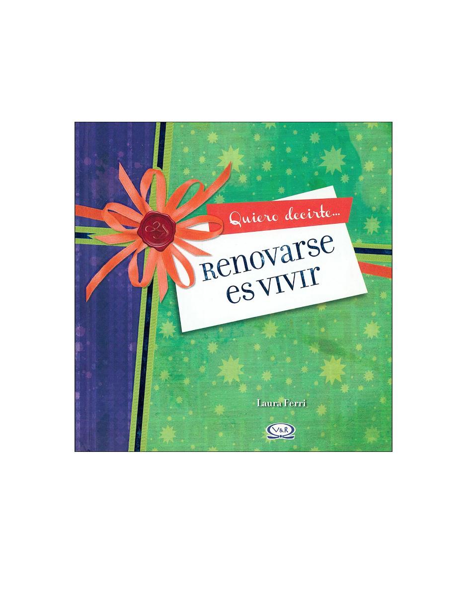 Imagen de producto Libro Renovarse es vivir