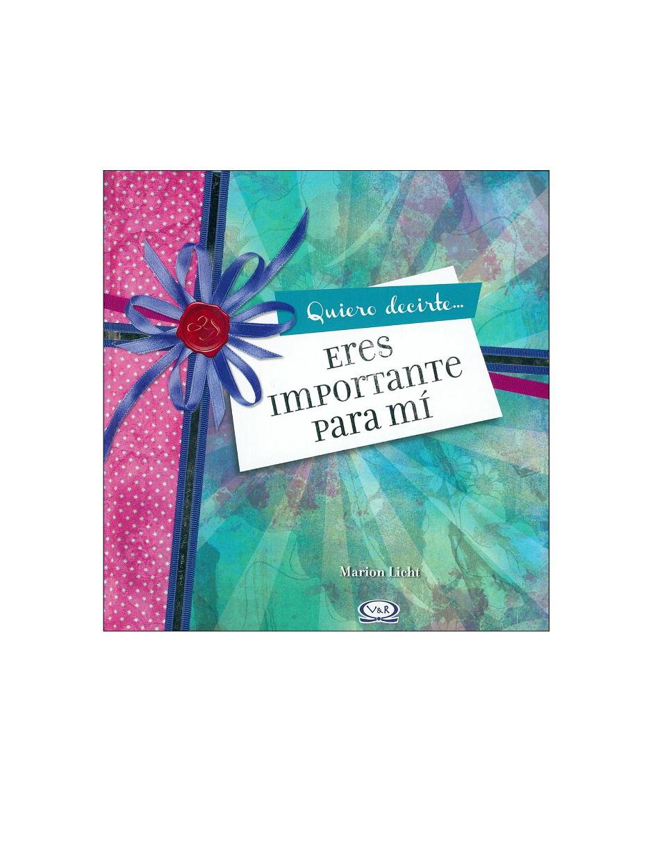 Imagen de producto Libro Eres importante para mi n.v.