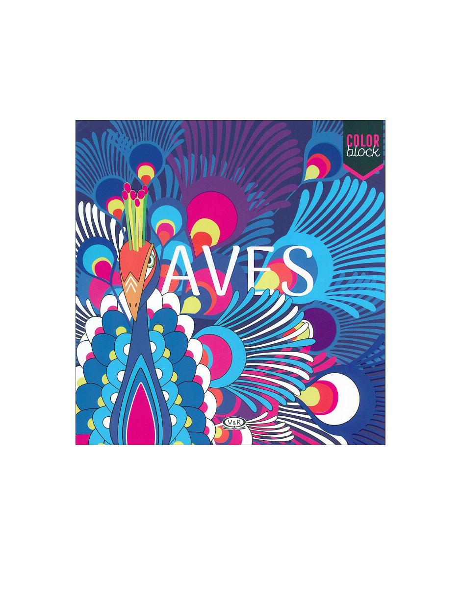 Libro Aves, color block