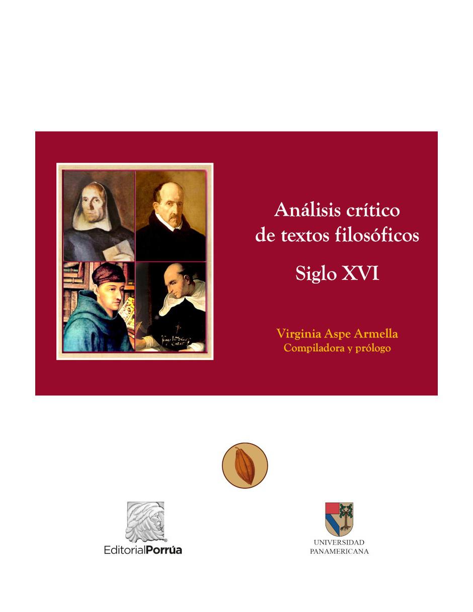 Imagen de producto Libro Análisis Critico de Textos Filosóficos siglo XVI