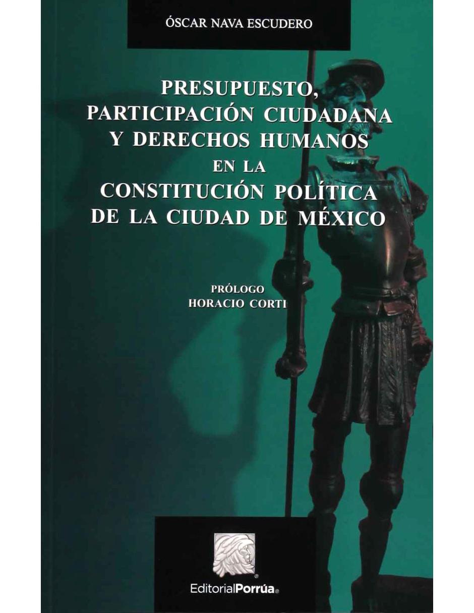 Imagen de producto Libro Presupuesto, participación ciudadana y derechos humanos en la constitución política de la ciudad de México