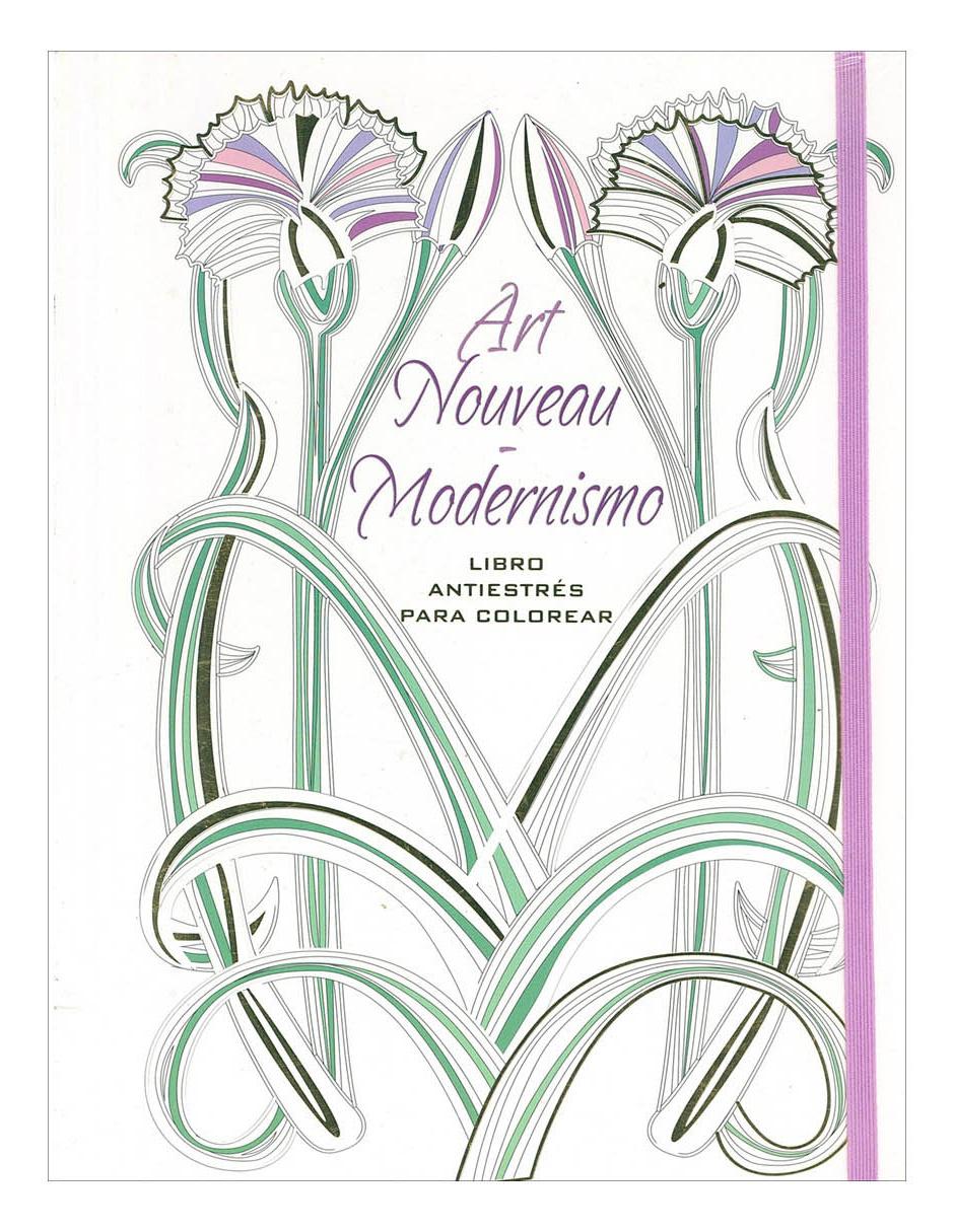 Imagen de producto Libro Art nouveau-modernismo libro antiestrés
