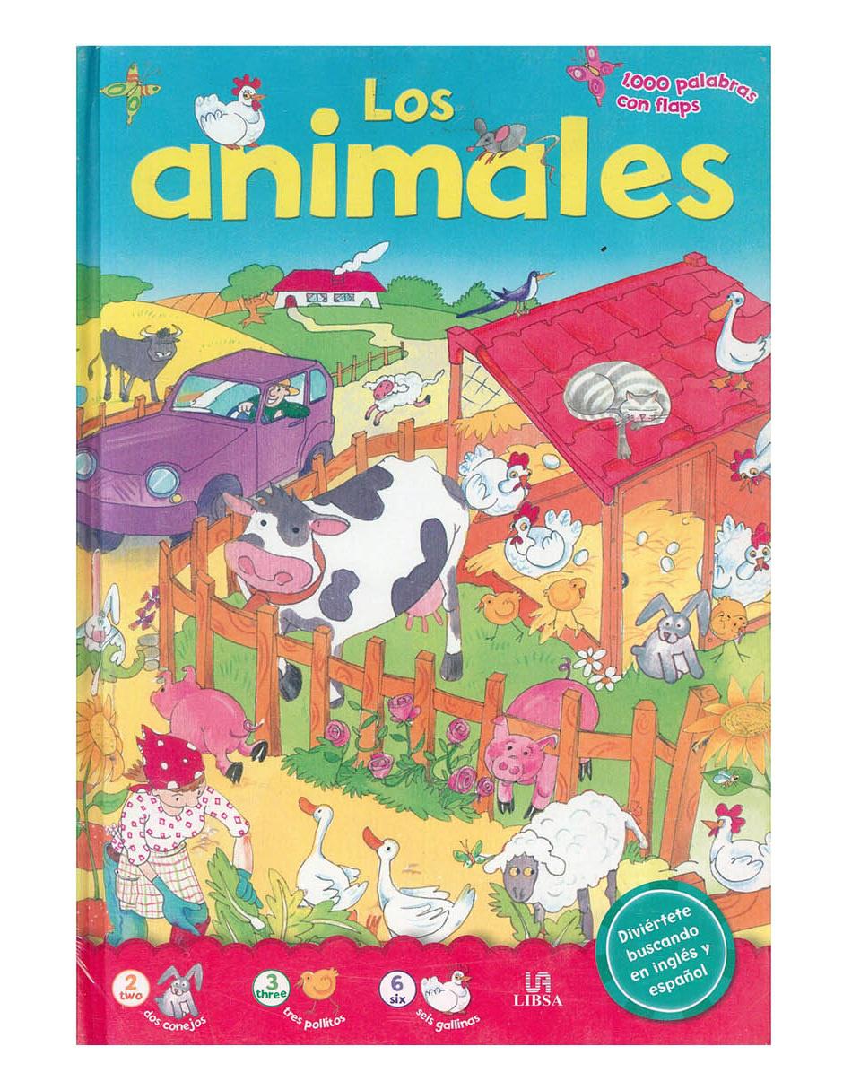 Libro 1000 palabras con flaps: Los animales 1