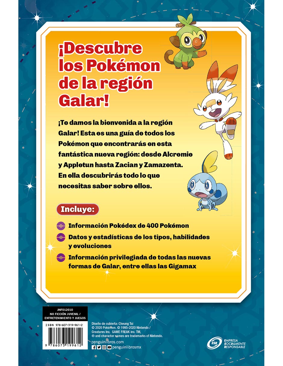 Libro Pokemon Guía de la Región Galar de Varios Autores de Varios Autores 2