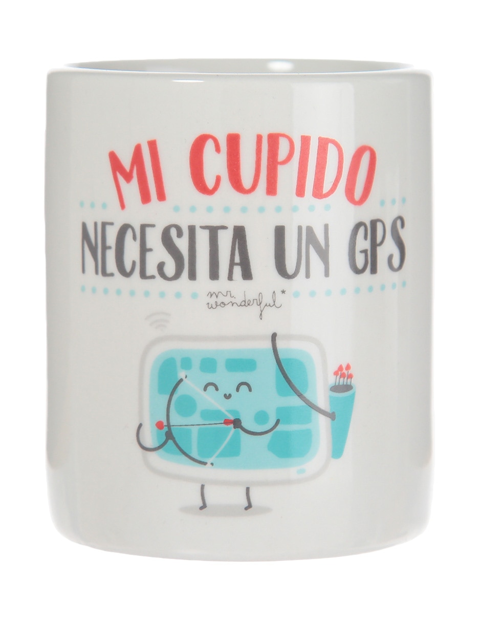 Taza clásica Mi cupido necesita un GPS 1