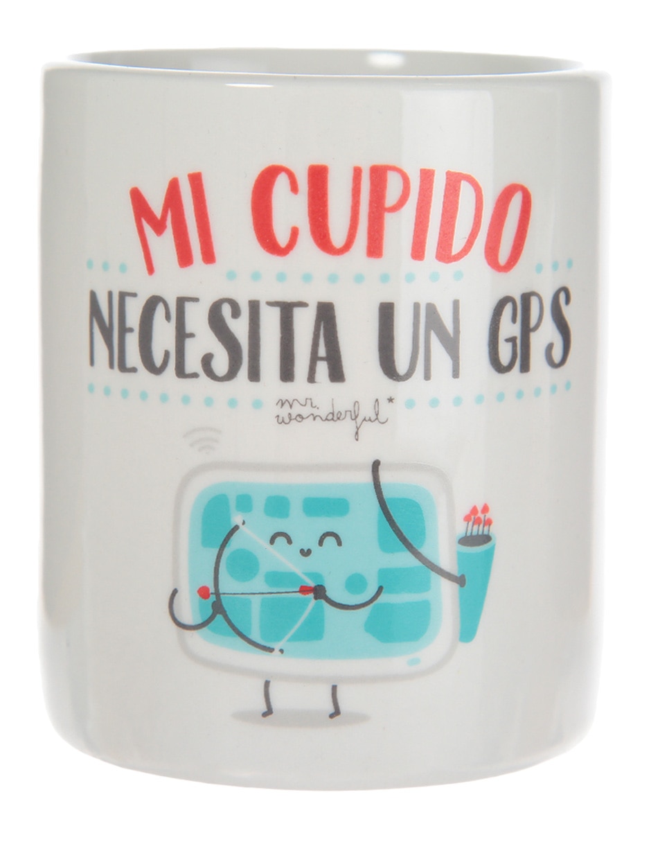 Taza clásica Mi cupido necesita un GPS