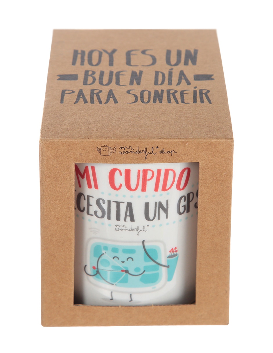 Taza clásica Mi cupido necesita un GPS 6