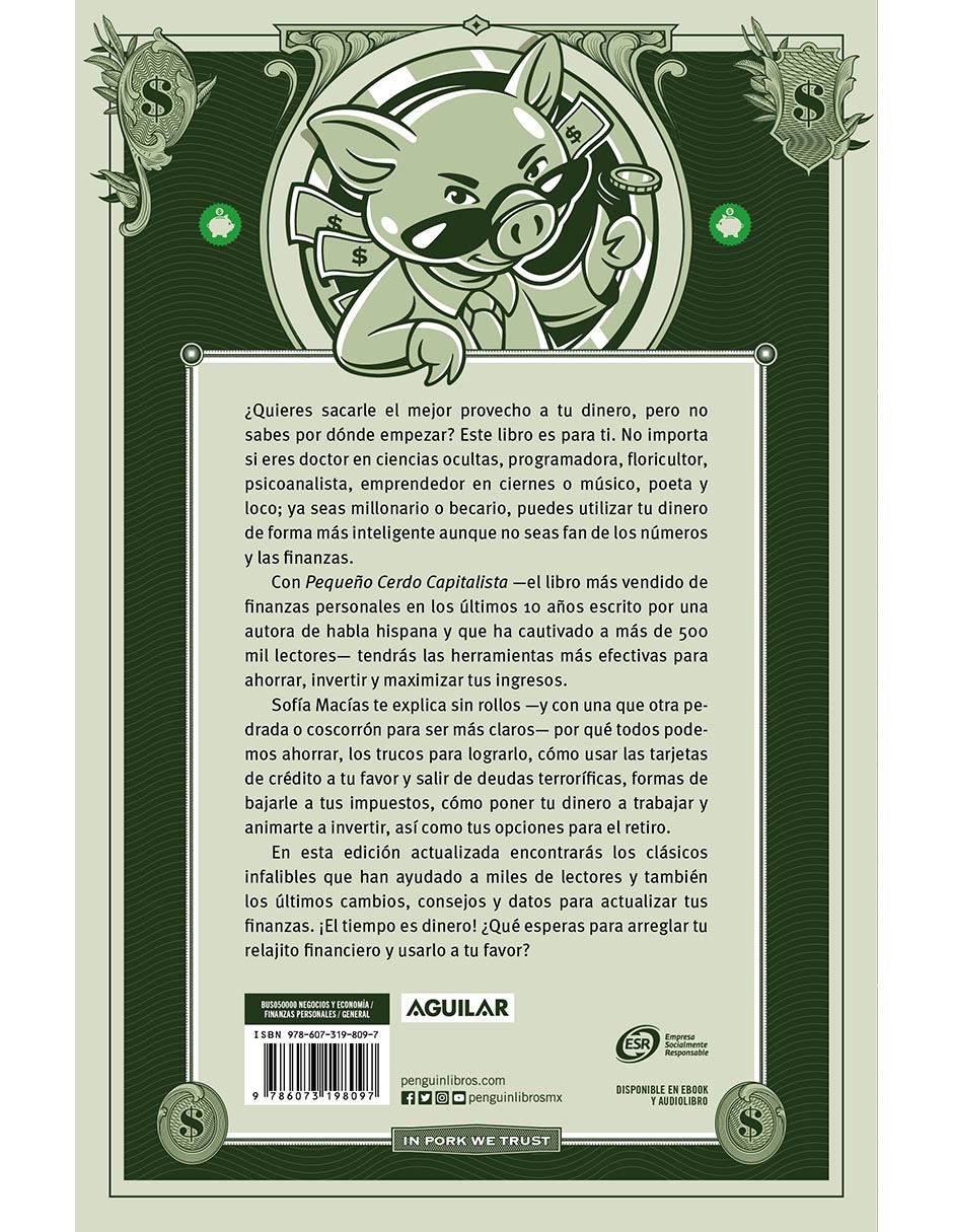Libro Pequeño Cerdo Capitalista de Sofía Macías