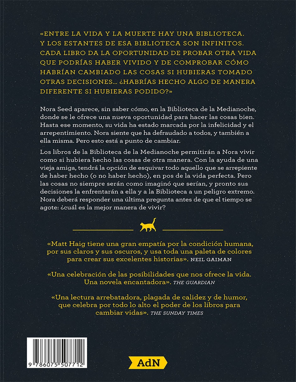 Libro La Biblioteca de la Medianoche de Matt Haig