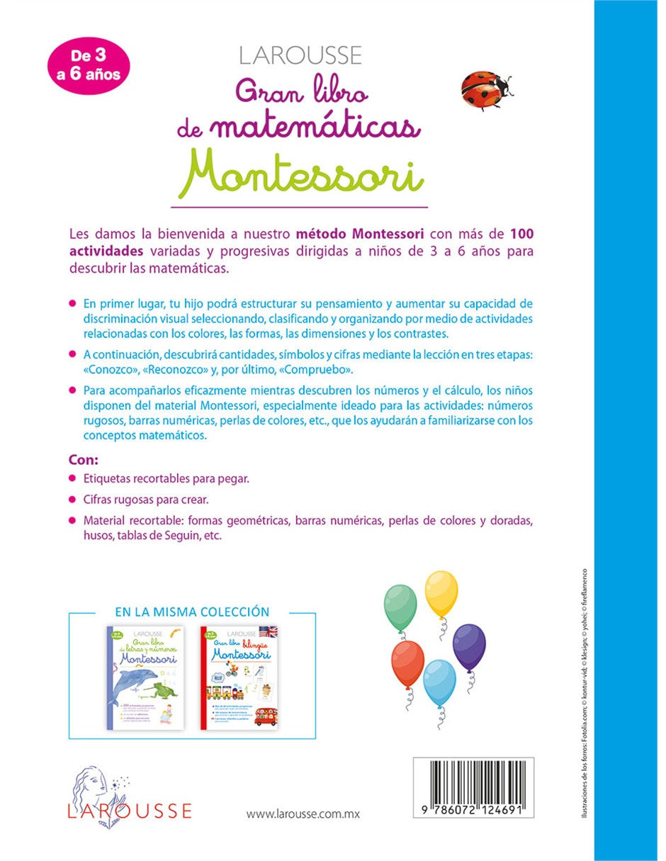 Libro Gran Libro de Matemáticas Montessori de María Montessori 2