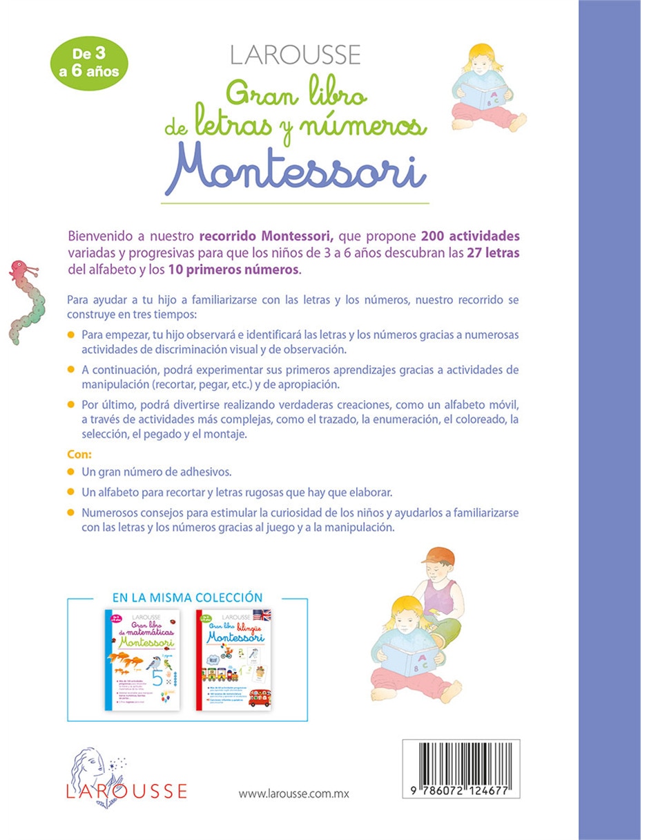 Libro Gran libro de letras y números Montessori de María Montessori 2