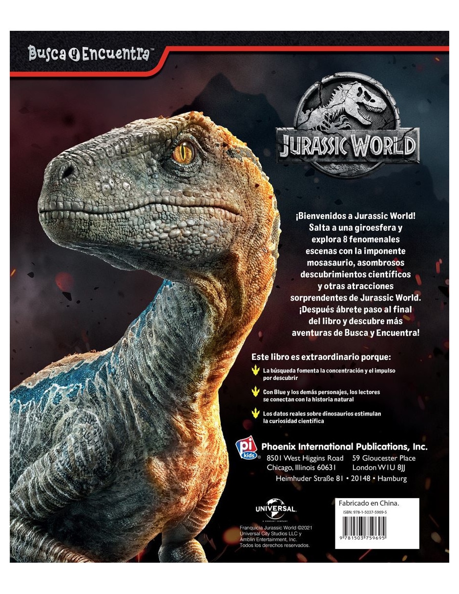 Libro Busca y encuentra: Jurassic World
