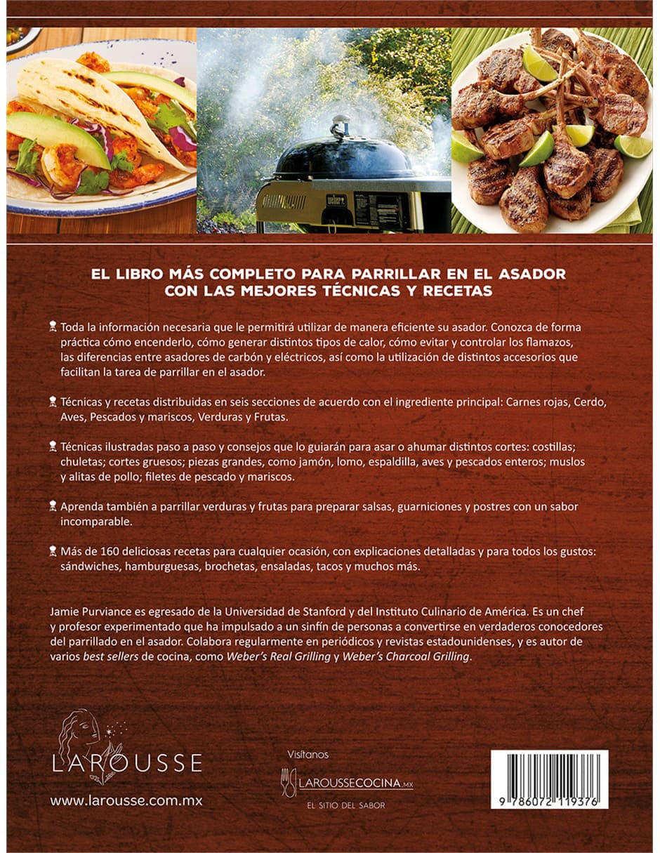 Libro Cocinando con Weber de Jamie Purviance