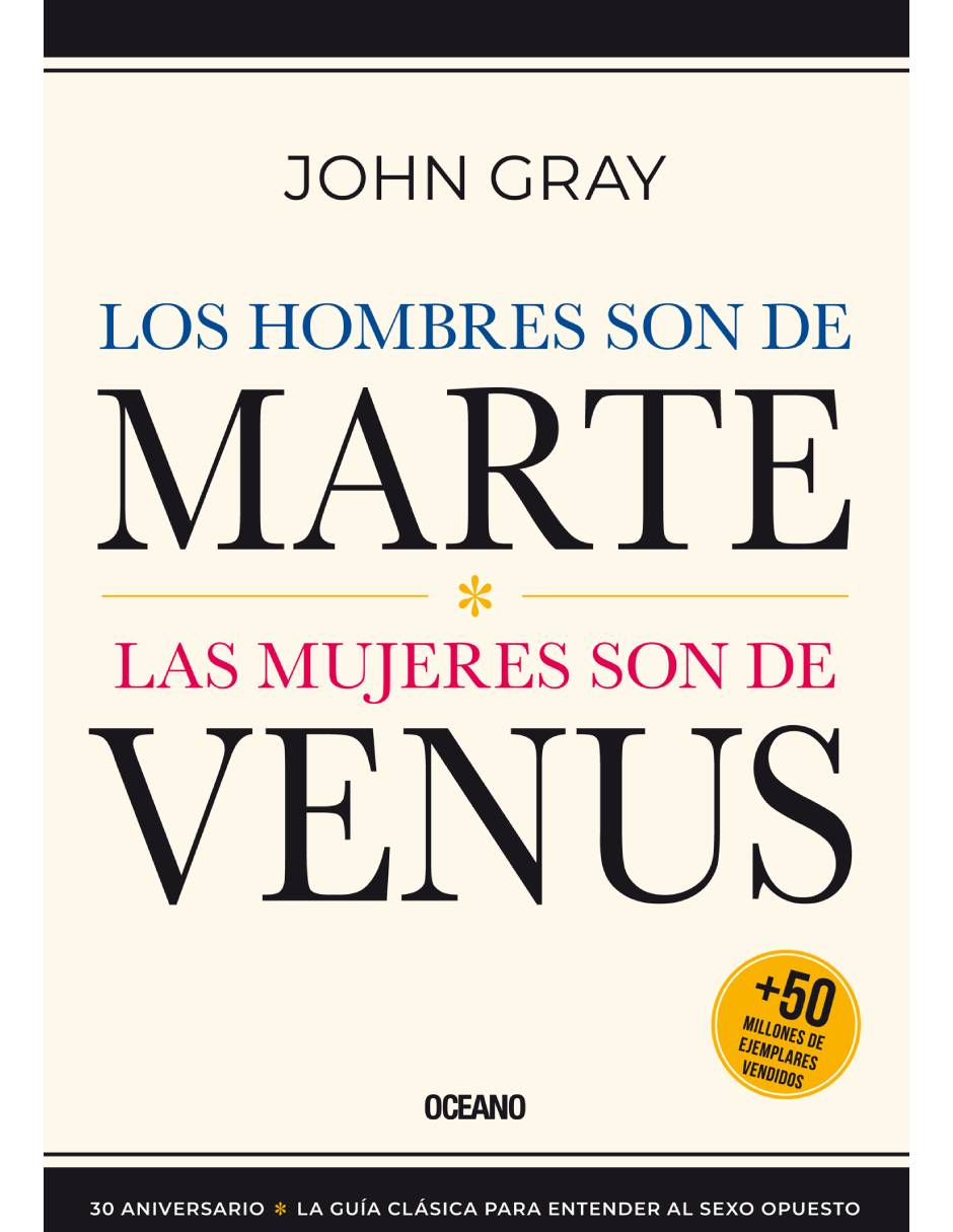 Imagen de producto Libro Los hombres son de marte, las mujeres son de venus (tercera edición) de Gray John
