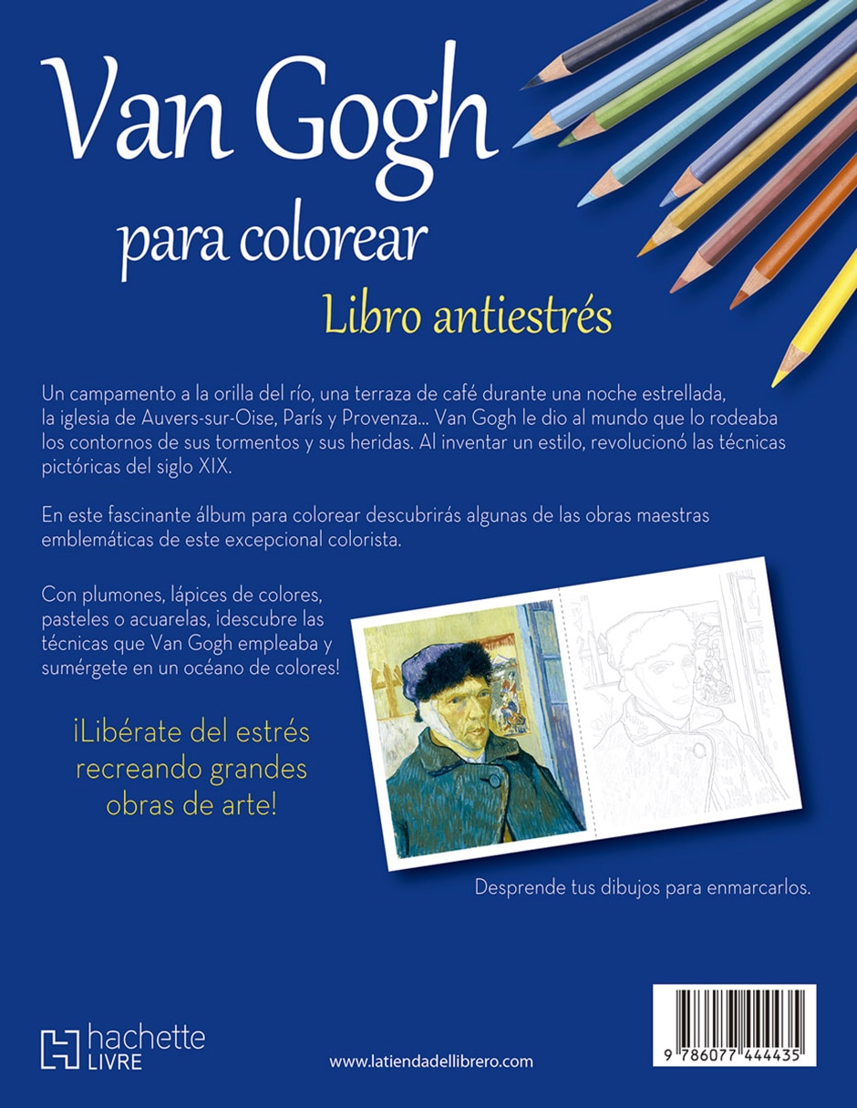 Libro Colorea a van gogh de Ediciones Larousse