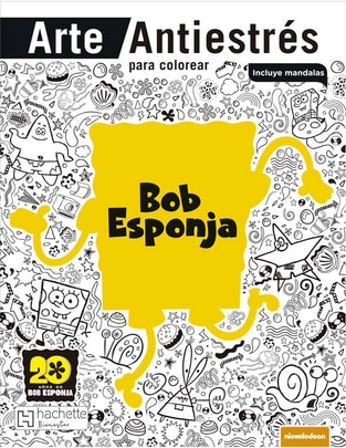 Imagen de producto Libro Arte Antiestrés Bob Esponja de Stephen Hillenburg
