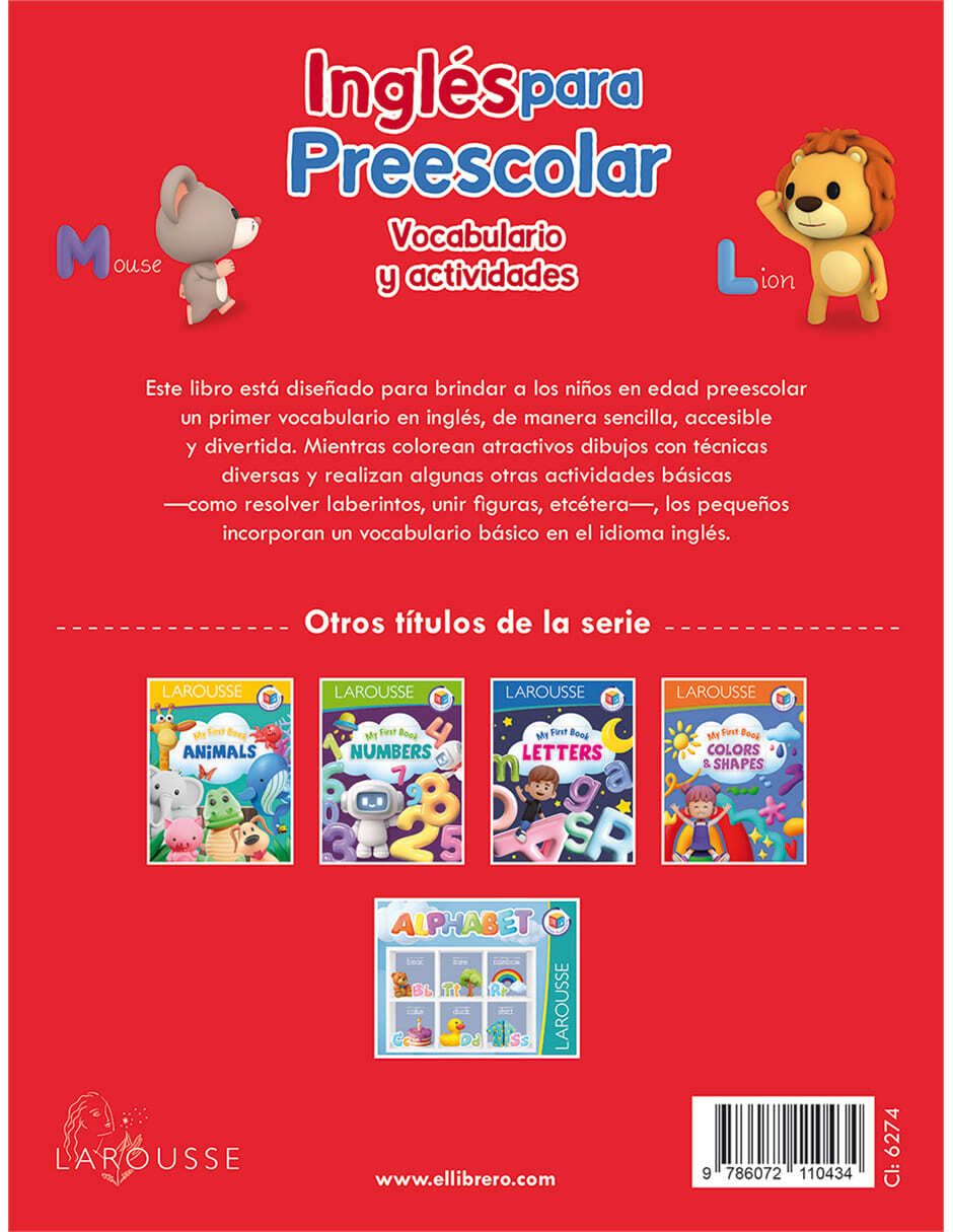 Libro Inglés para preescolar de 3