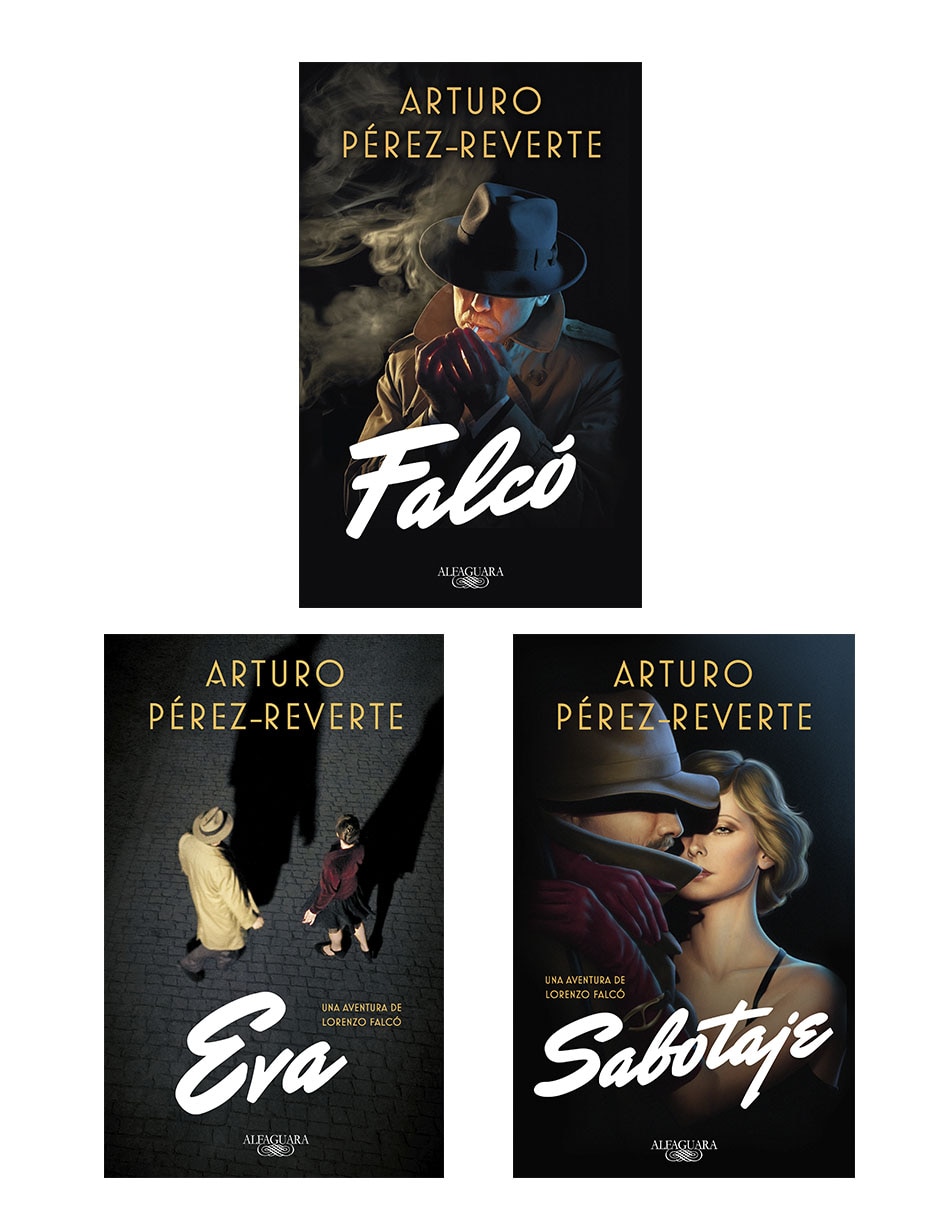 Libro Set 3 libros: Falco + Eva + Sabotaje de Arturo Pérez Reverte Libro Set 3 libros: Falco + Eva + Sabotaje de Arturo Pérez Reverte