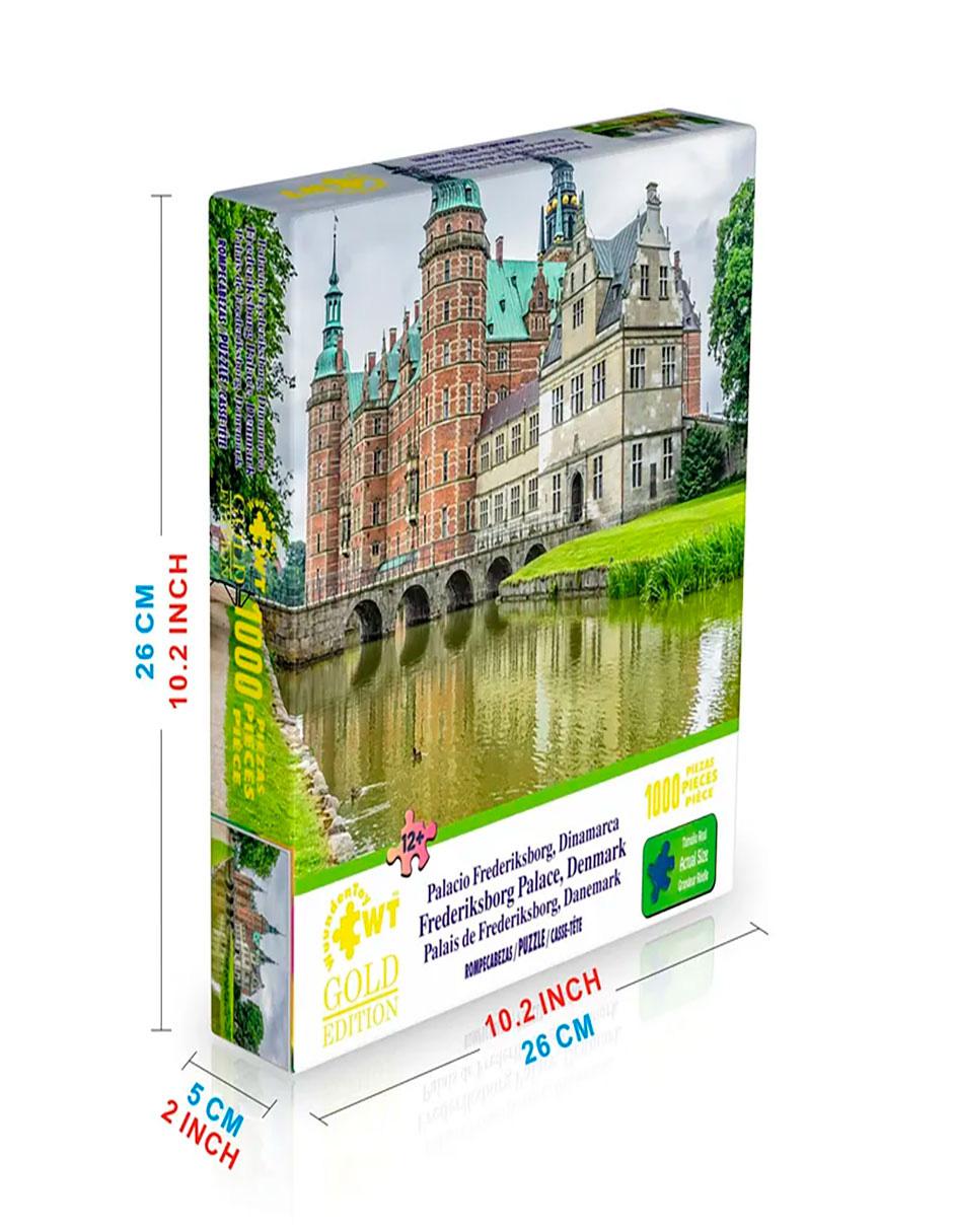 Rompecabezas Palacio de Frederiksborg en Dinamarca Wuundentoy 1000 piezas