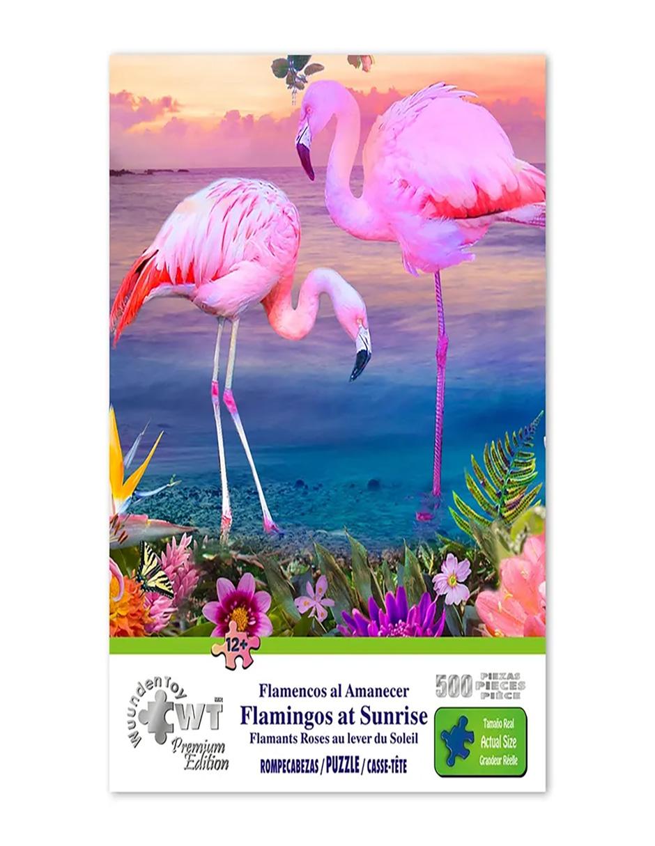 Rompecabezas Flamencos al Amanecer 500 piezas 1