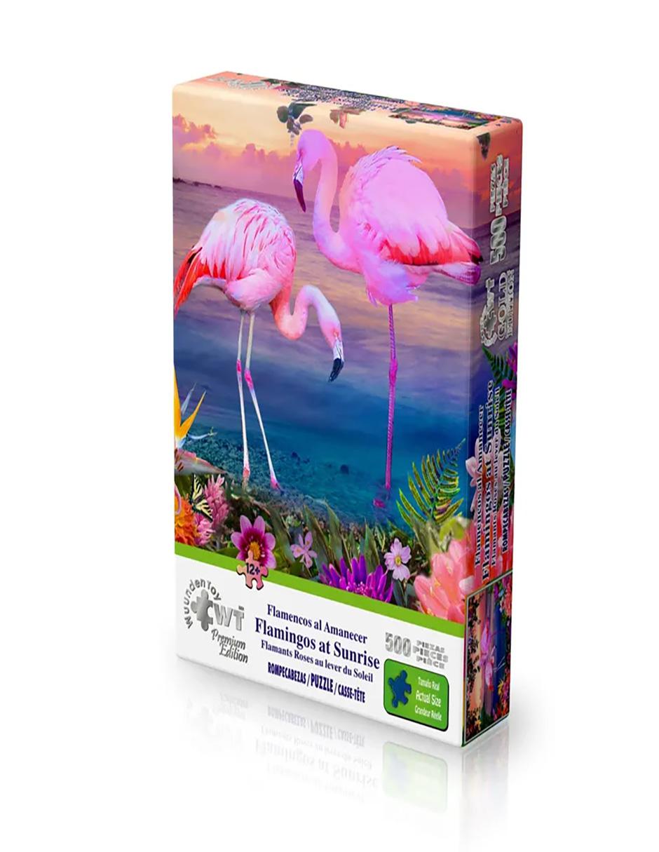 Rompecabezas Flamencos al Amanecer 500 piezas 3
