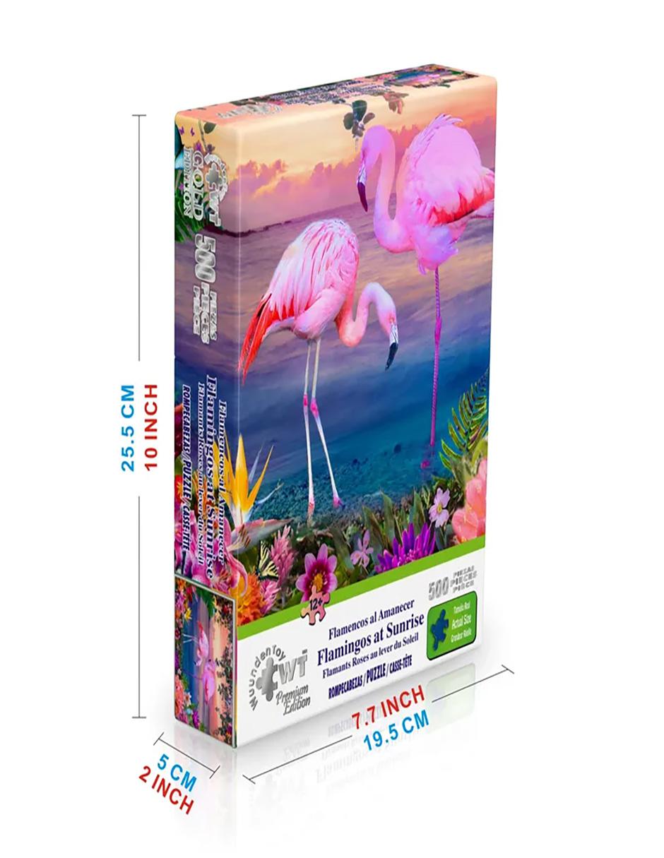 Rompecabezas Flamencos al Amanecer 500 piezas 6