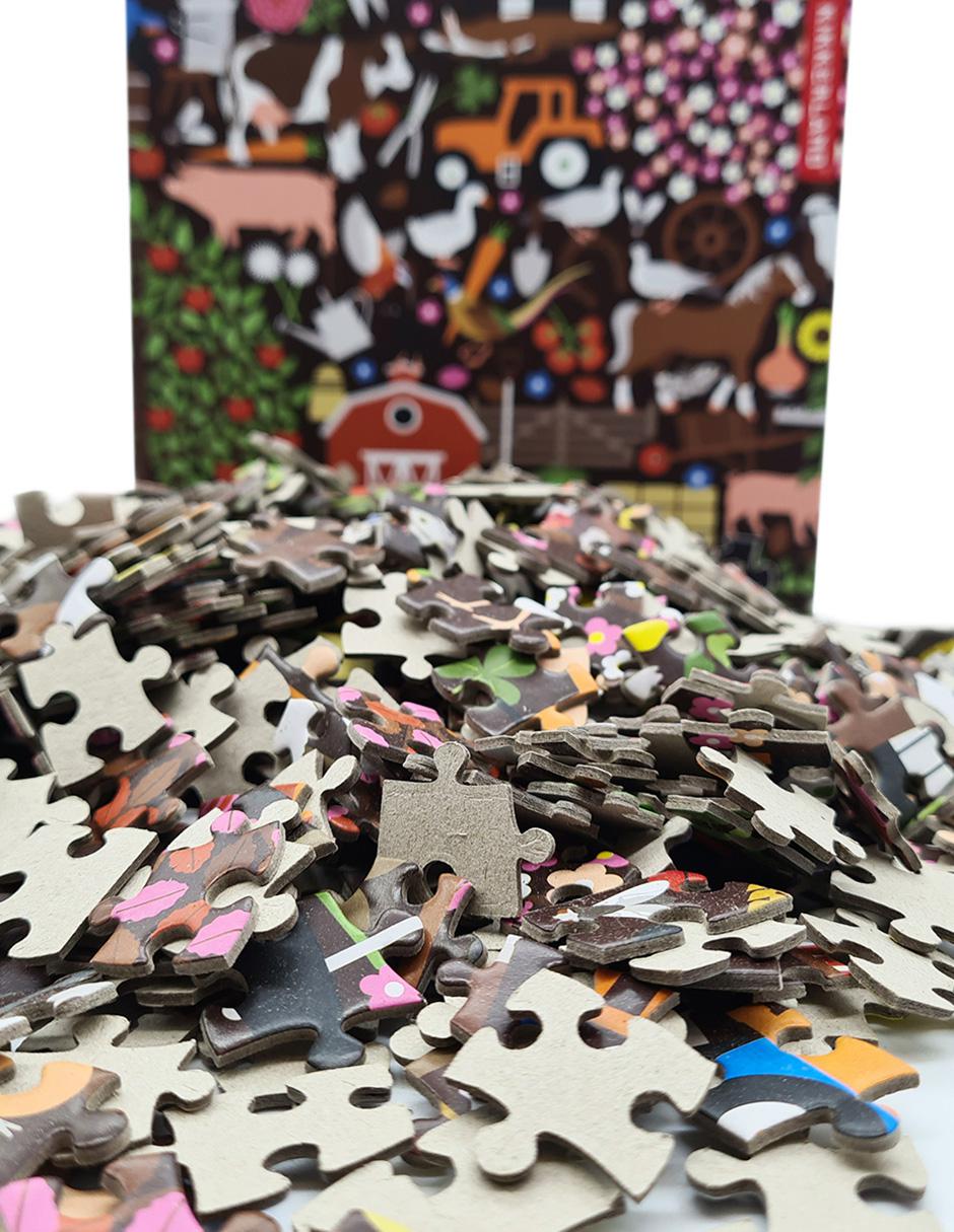 Rompecabezas Kikkerland Granja 1000 piezas