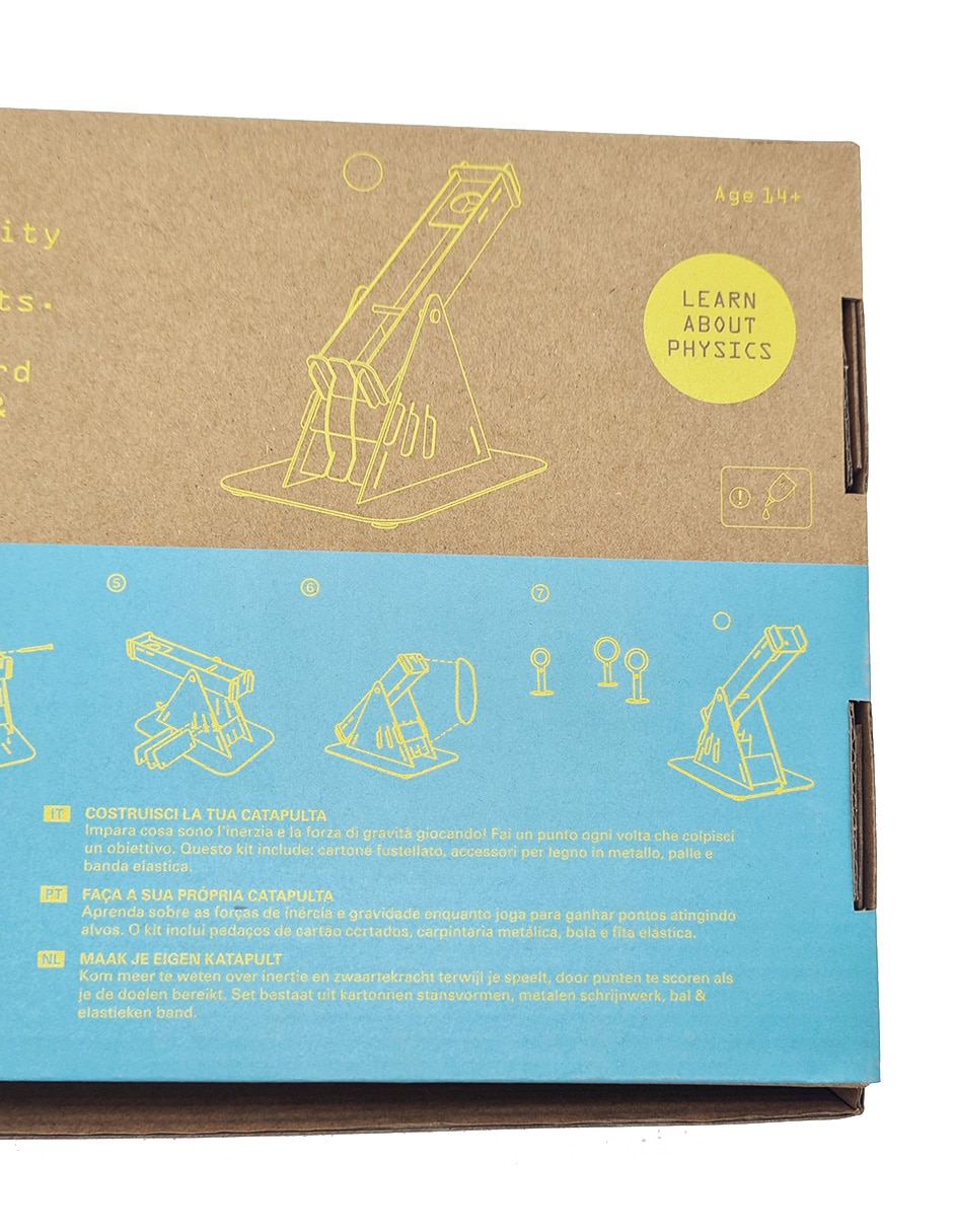 Newton's Lab Catapult Kikkerland juego armable unisex