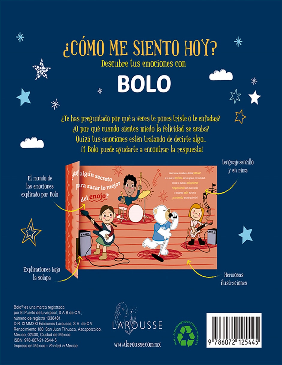 Libro Bolo ¿ como me siento hoy? de Larousse Editorial 2