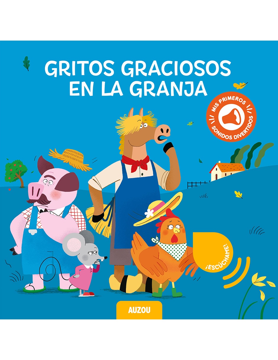 Libro Gritos graciosos en la granja de Auzou