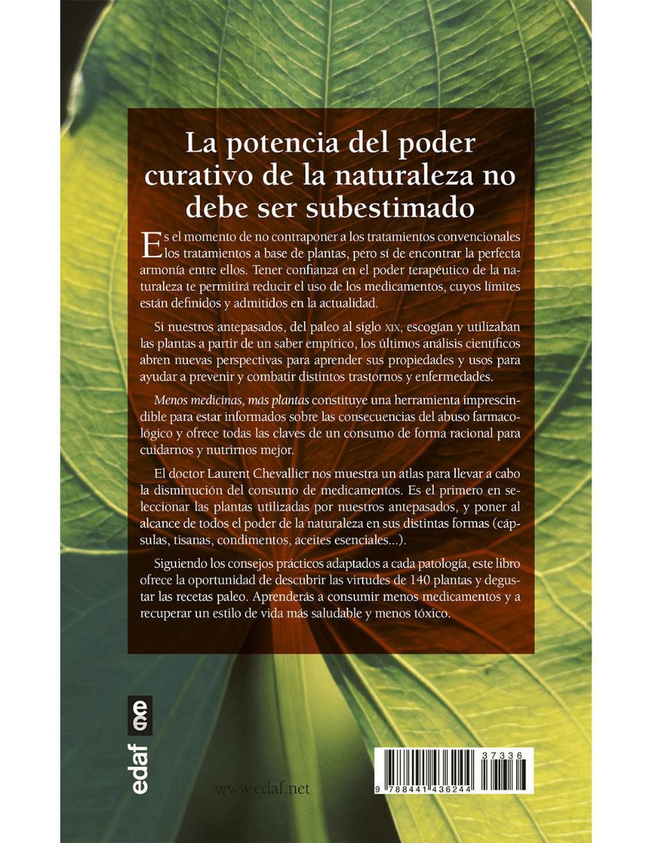 Libro Menos medicinas, mas plantas de Laurent Chevallier