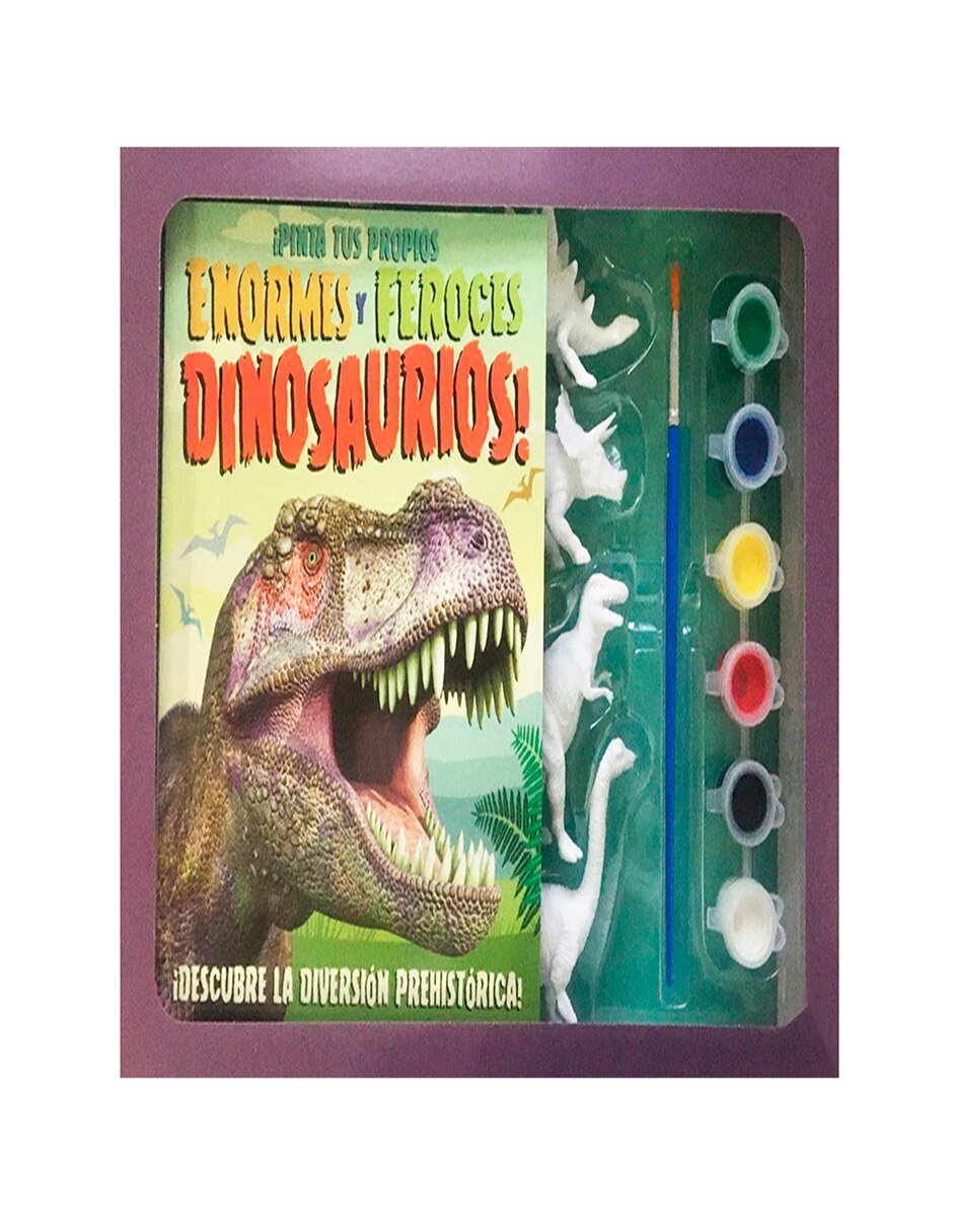 Libro Pinta tus propios y feroces dinosaurios Lexus 3