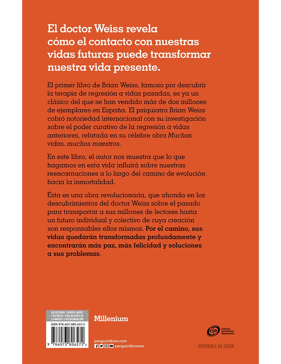 Libro MUCHOS CUERPOS UNA MISMA ALMA de Brian Weiss 3