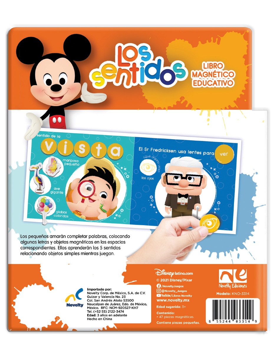Libro Mini libro magnético disney los sentidos de 2