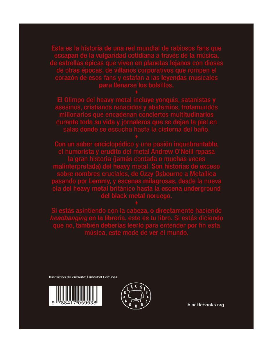 Libro La historia del heavy metal autor oneill, andrew de Oneill, Andrew 3