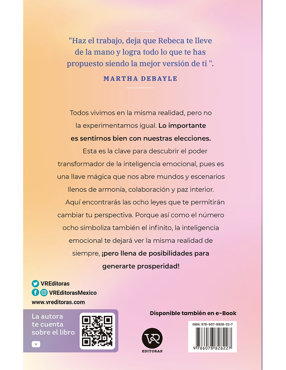 Libro Las ocho leyes de la inteligencia emocional de Rebeca Muñoz