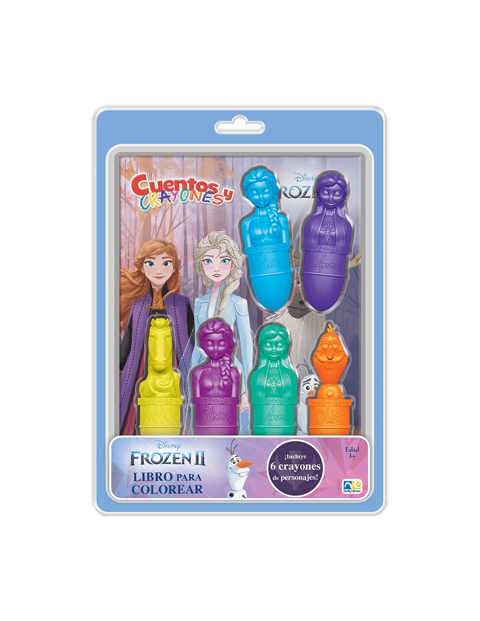 Libro Cuentos y crayones Frozen de Libro Cuentos y crayones Frozen de
