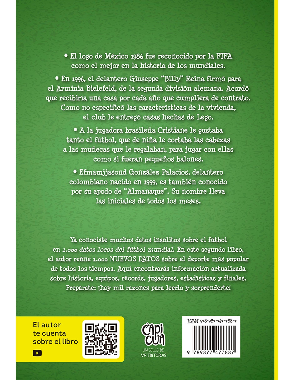 Libro 1000 nuevos datos locos del futbol mundial de Aníbal Litvin